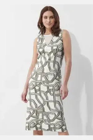 ALBA MODA Midikleid Kleid weiß 44