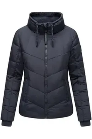 Navahoo Steppjacke Liebesfee 14 gesteppte Damen Übergangsjacke mit wattiertem Stehkragen blau XXL (44)