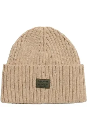 Superdry Beanie WORKWEAR NEP KNITTED BEANIE beige