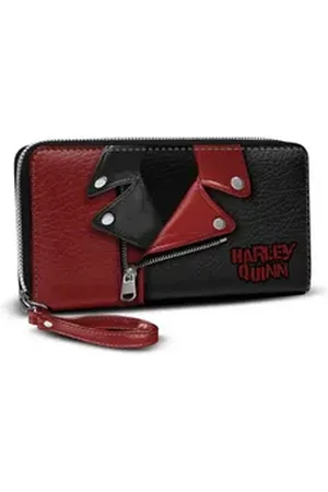 DC Comics Originals Karactermania Geldbörse Harley Quinn Jacket Portemonnaie Geldbeutel Rockig, viele Fächer schwarz