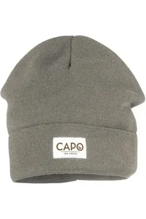 CAPO Strickmütze Beanie, Recyclinggarn Strick (1-St) Recycling-Garn braun
