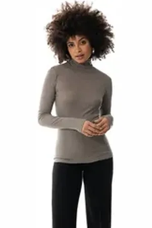 Mey Thermounterhemd Shirt Serie Wool Love 66016 deep Taupe (1 Stück, 1-St., 1 Stück) wärmend grau L/XL