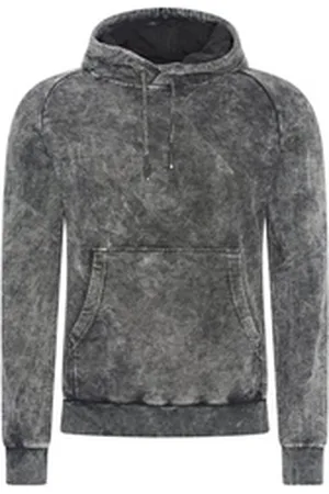 Rusty Neal Kapuzensweatshirt in verwaschenem Design grau L
