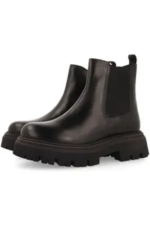 Gioseppo HETLAND Chelseaboots Plateaustiefel, Schlupfstiefel, Winterstiefel mit Reißverschluss schwarz 38 EU