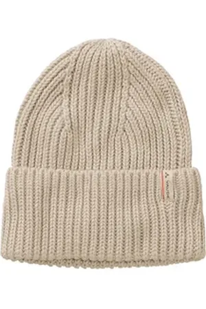 Vaude Beanie Monea Beanie II mit Logo-Patch beige