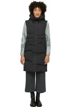 Mazine Winterjacke WANDA VEST Schwarz Vegane Damen Winterweste schwarz XL