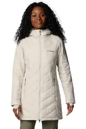 Columbia Steppmantel HEAVENLY LONG HOODED JACKET (1-tlg) beige XS (32)