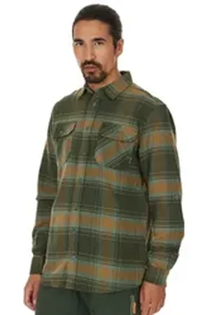 Whistler Fleeceshirt Jamba aus atmungsaktivem Flannel bunt|grün S