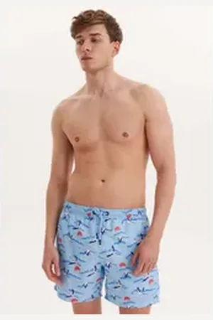 WESTMARK LONDON Badeshorts WMPATTERN SWIMSHORTS (1-St) blau|orange S