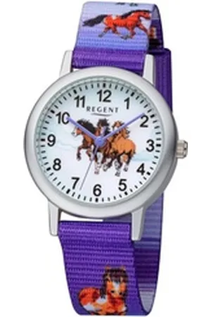 Regent Quarzuhr Kinderuhren Motiv Vögel F491/F1478