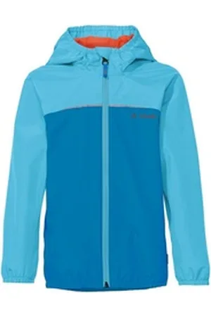 Vaude Outdoorjacke Kids Turaco Jacket III (1-St) leichte Kinder Regenjacke zum "Immerdabeihaben" blau 104