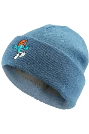 Bavarian Couture Beanie Kinder-Stickhaum Schlümpfe Kinder-Stickhaum Schlümpfe blau