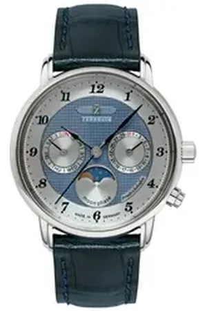 Zeppelin Quarzuhr Damenuhr Quarz mit Mondphase und Lederarmband