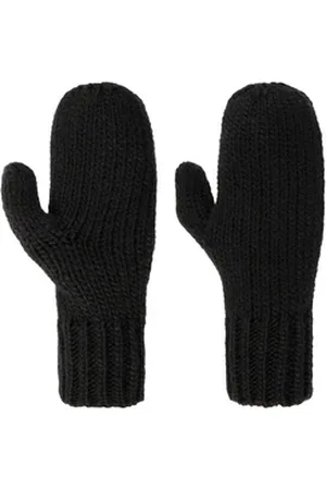 Seeberger Strickhandschuhe (1-St) Damenhandschuhe mit Futter schwarz