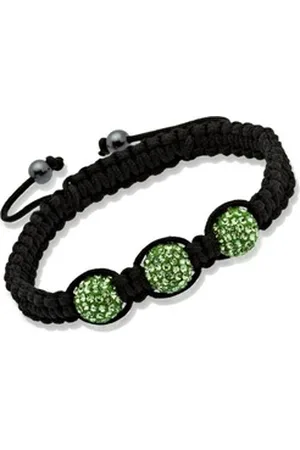 Unique Quarzuhr Glücksarmband peridot-farbene Kristalle & Hämatit TXB0003