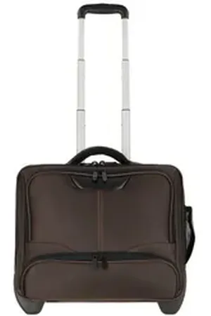 Dermata Business-Trolley, 2 Rollen, Polyester braun