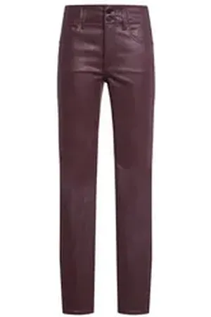 NYDJ Skinny-fit-Jeans Ami Skinny Denim beschichtet, Stretch, elegant rot 40