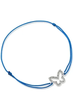 Unique Quarzuhr Blaues Textilarmband mit Silberelement TXB0069