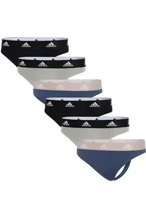 adidas Sportswear Tanga Sport Active Comfort Cotton (6-St) Unterhose Unterwäsche Tanga blau|bunt|grau|schwarz XL