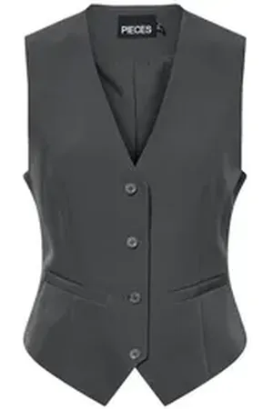 Pieces® Anzugweste PCBOZZY VEST NOOS EXP BC grau XL (42)
