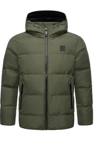 Ragwear Steppjacke Norg wasserdichte Herren Winterjacke grün S (48)