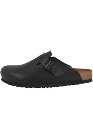 Birkenstock Boston Naturleder normal Unisex Erwachsene Clog schwarz 40 EU