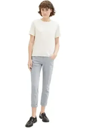 TOM TAILOR Caprijeans Tapered Relaxed Hose mit Bio-Baumwolle 38/28
