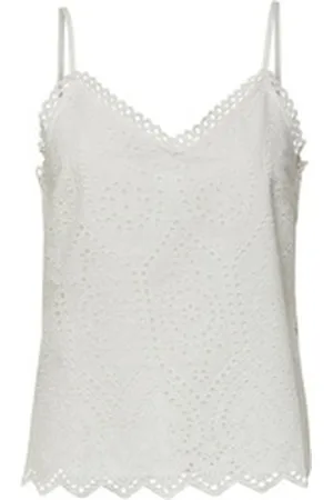 Y.A.S T-Shirt Damen Top YASHOLI (1-tlg) weiß S