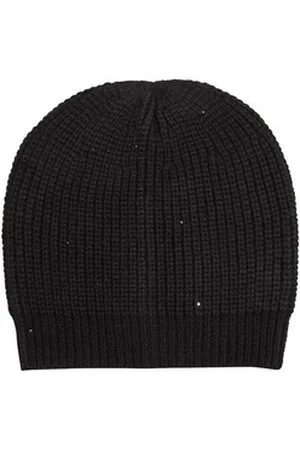 QS by s.Oliver Strickmütze Damen Wollmütze mit Pailletten Mütze Beanie 2108650 schwarz