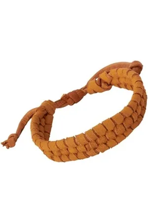 Unique Quarzuhr Hellbraunes Lederarmband mit Schnürverschluss LB0183