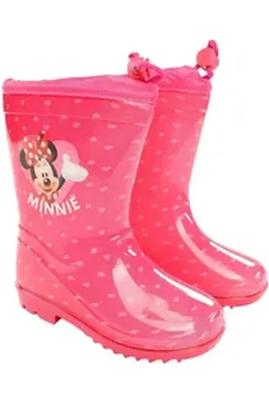 Disney Minnie Maus Kinder Mädchen Stiefel Regenstiefel Gummistiefel Gr. 26 bis 34 rosa 34 EU