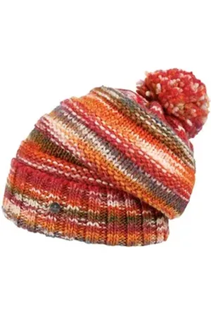 Lierys Bommelmütze (1-St) Damenmütze mit Umschlag, Made in Germany rot