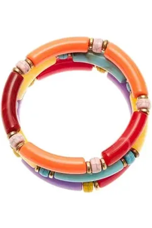 Lascana Armband Set (Set, 3-tlg), elastische Armbänder Set in bunter Farbvariation bunt