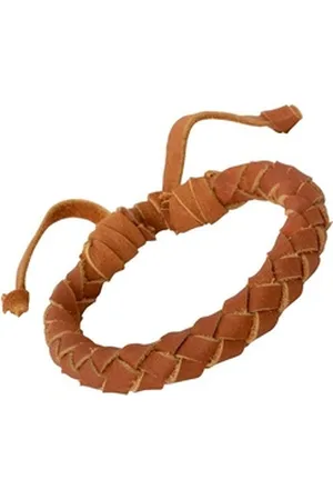 Unique Quarzuhr Nussbraunes Lederarmband mit Schnürverschluss LB0178