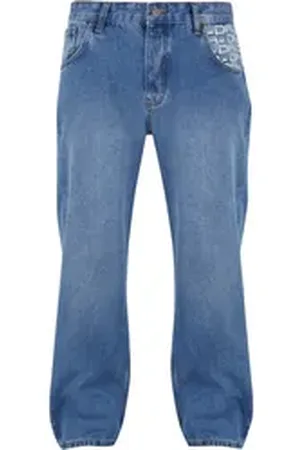 Dada Bequeme Jeans Herren Minimalist Loose Fit Jeans blau 33