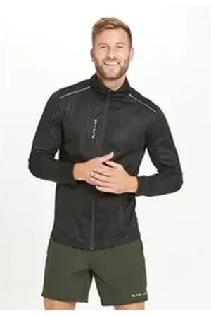 ELITE LAB Laufjacke Heat X2 aus winddichtem Material schwarz L