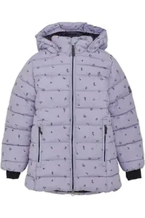Color Kids Steppjacke COJacket - Quilt - Long - AOP modische Steppjacke lila 164