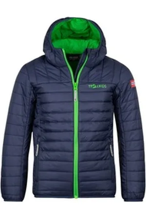TROLLKIDS Steppjacke Eikefjord blau|grün 98