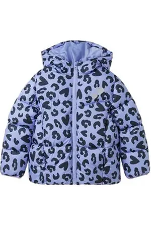 TOM TAILOR Steppjacke Pufferjacke mit Allover Print blau 92/98