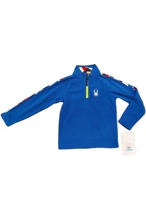 Spyder Langarmshirt Skifleece 1/2 Zip für Kids blau