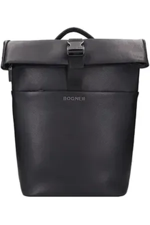 Bogner Laptoprucksack Jasper, Leder schwarz