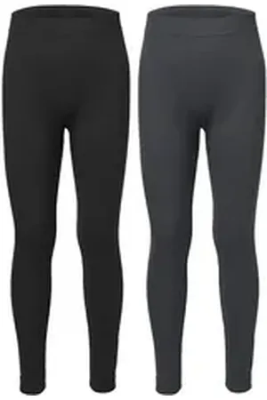Ladeheid Funktionsunterhose 2er Pack Lange Unterhosen Kinder Jungen für Winter Sport LA40-259 (1-St) schwarz 122-128