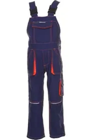 Planam Arbeitshose Kinderlatzhose Latzhose Kinderhose Junior Hose blau|orange 86/92