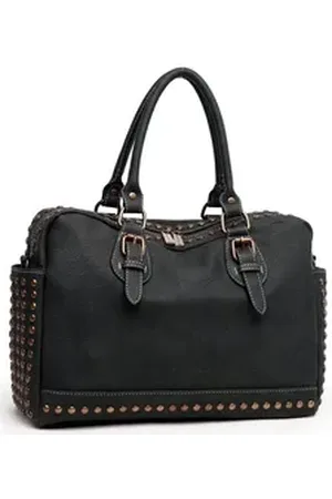 Alessandro Schultertasche Amelia, mit 2 Seitenfächern schwarz