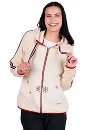 Almgwand Outdoorbluse Outdoorjacke Damen - PENGELSTEIN - offweiß/rot rot 40