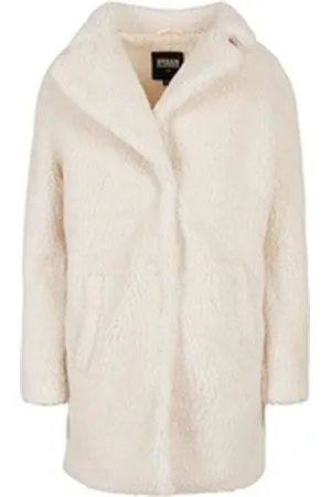 Urban classics Parka Damen Ladies Oversized Sherpa Coat (1-St) weiß S