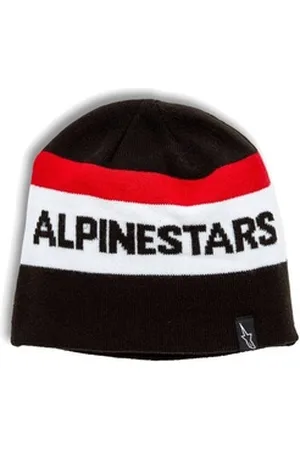 Alpinestars Strickmütze Beanie Stake (Schwarz/Weiß/Rot)