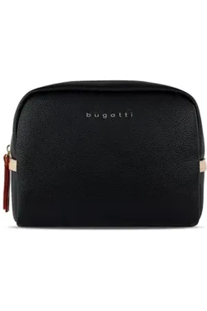 Bugatti Kosmetiktasche, Polyurethan schwarz