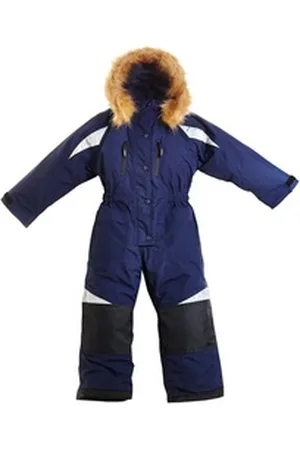 BMS Schneeoverall Skianzug für Kinder mit Cordura Verstärkung 100% wasserdicht und atmungsaktiv blau 80