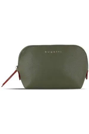 Bugatti Kosmetiktasche Ella, Polyurethan grün